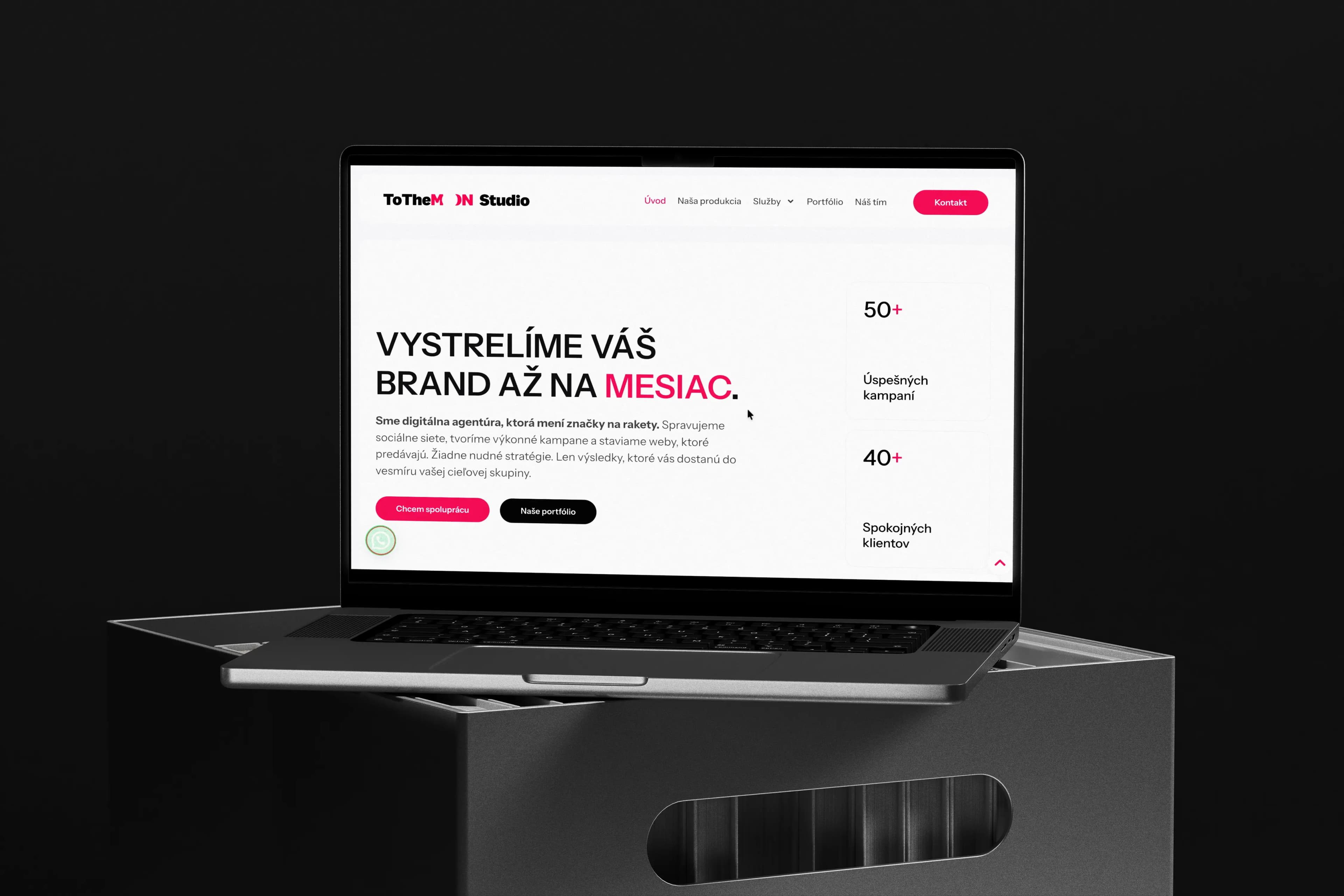 ToTheMoon - web pre marketingovú agentúru